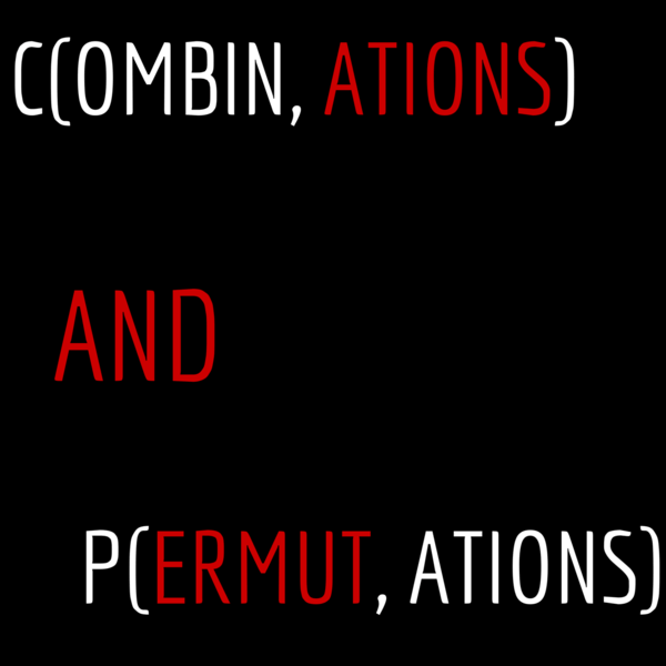 Logo for the podcast Combinations and Permutations
