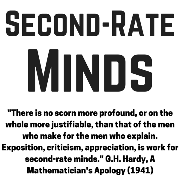 Logo for the blog Second-Rate Minds